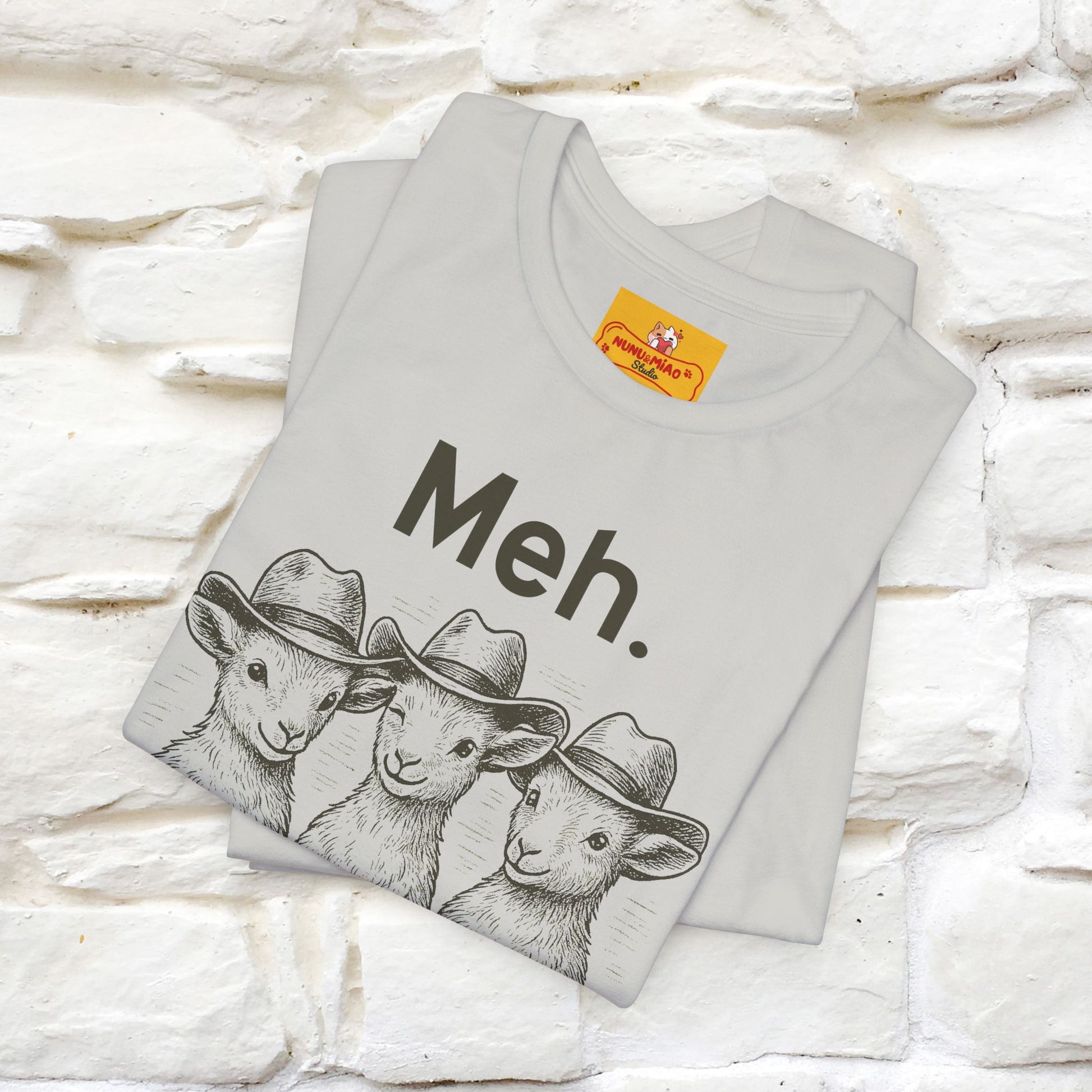"Meh" Cute T-shirt |Nunu&Miao Studio - Nunu&Miao Studio