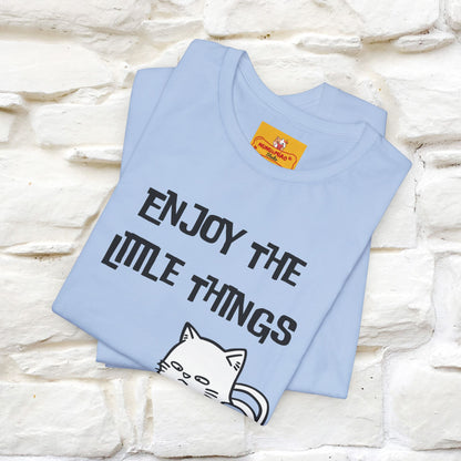 "Enjoy The Little Things." Cat T-Shirt | Nunu&Miao Studio