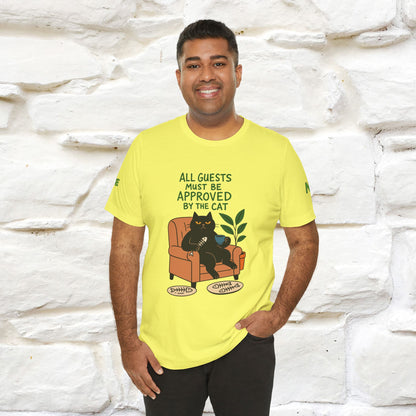 "All Guest Must Be Approved By The Cat - NO,MAYBE" Cat T-shirt |Nunu&Miao Studio