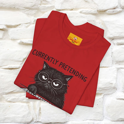 "Currently Pretending To Be Productive" |Cat T-Shirt | Nunu&Miao Studio