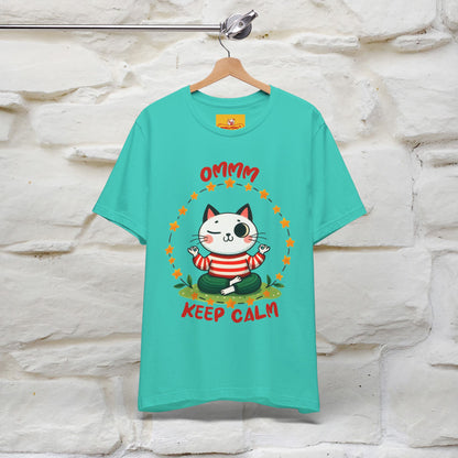 ''Ommm, Keep Calm'' Cat T-Shirt | Nunu&Miao Studio - Nunu&Miao Studio