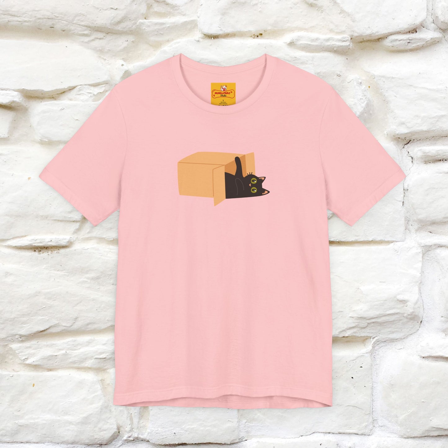 "Think Like There Is No Box" Cat T-Shirt| Front & Back Design | Nunu&Miao Studio - Nunu&Miao Studio