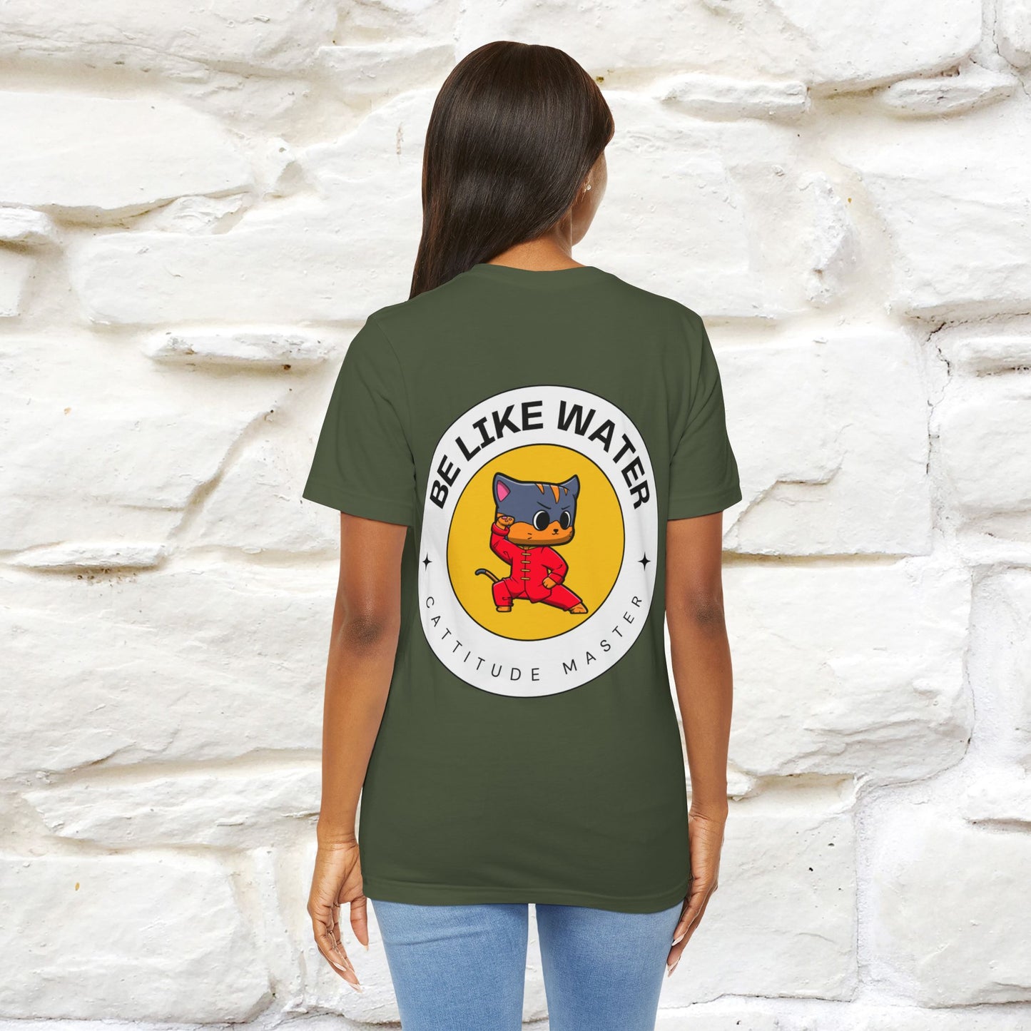 "Be Like Water: Cattitude Master | Cat T-Shirt |Nunu&Miao Studio - Nunu&Miao Studio