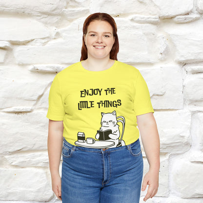 "Enjoy The Little Things." Cat T-Shirt | Nunu&Miao Studio