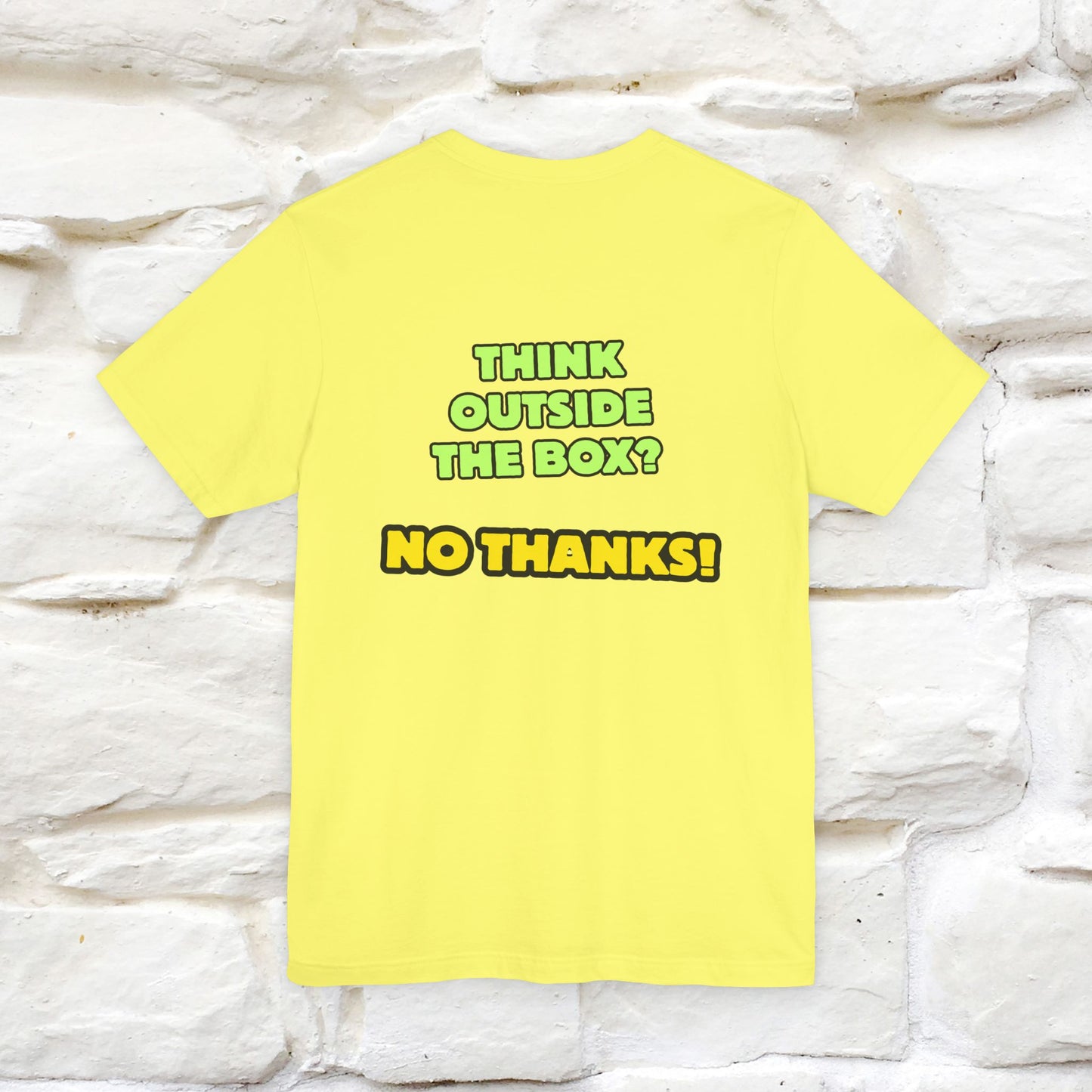 "Think outside the box? No thanks." Cat T-Shirt | Nunu&Miao Studio - Nunu&Miao Studio