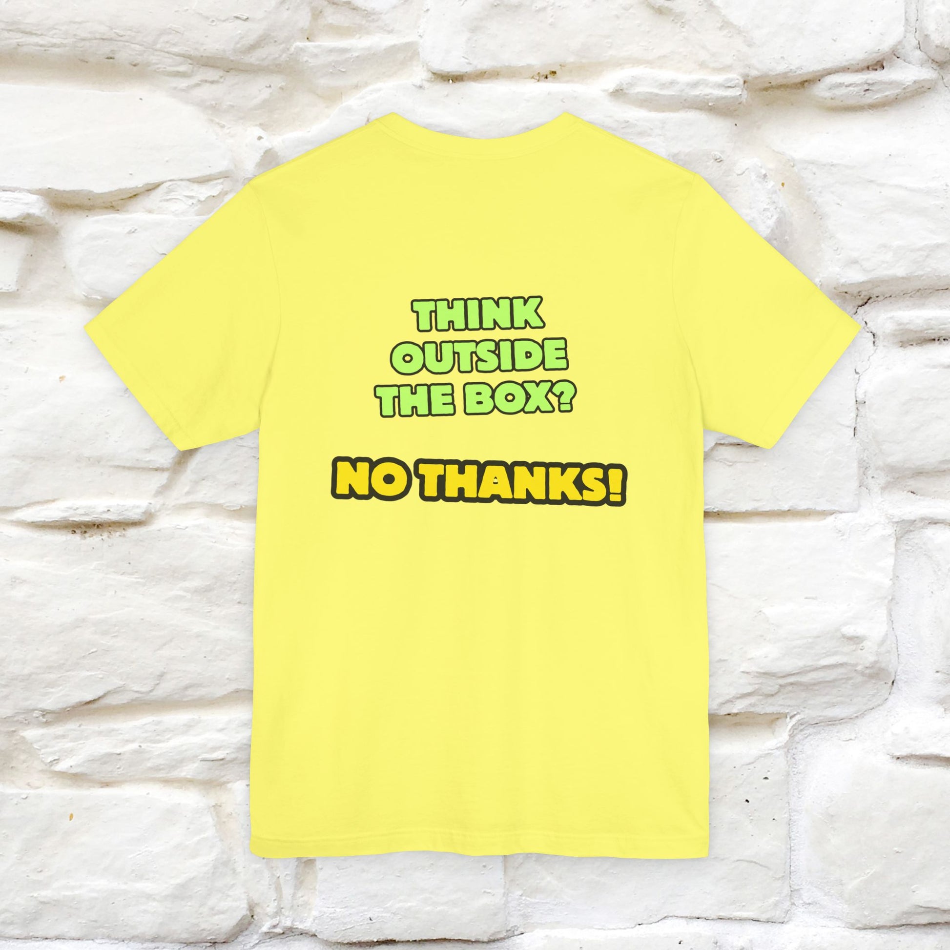 "Think outside the box? No thanks." Cat T-Shirt | Nunu&Miao Studio - Nunu&Miao Studio