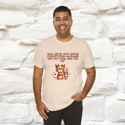 "Humans Are Out-Evil-Ing Us." Cat  T-shirt |Nunu&Miao Studio - Nunu&Miao Studio