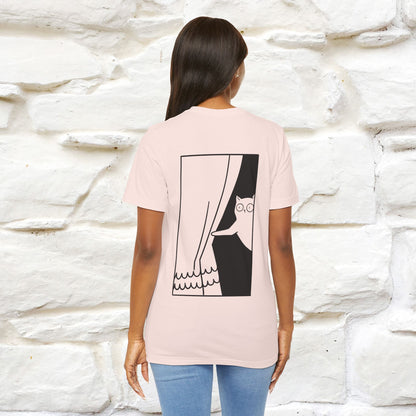 “Don’t trust atoms… they make up everything.” |  Cat T-Shirt | Front & Back Design | Nunu&Miao Studio