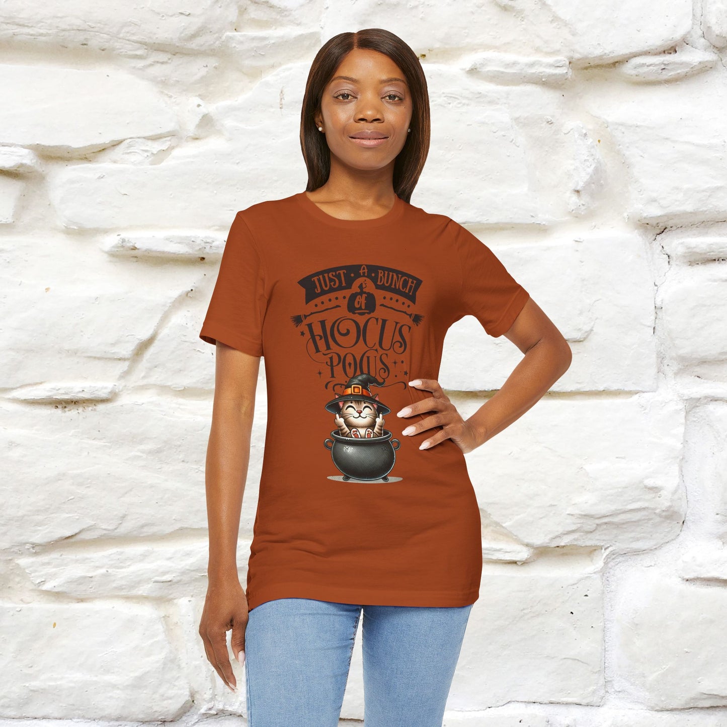 "Just A Bunch Of Hocus Pocus" Cat  T-shirt |Nunu&Miao Studio - Nunu&Miao Studio