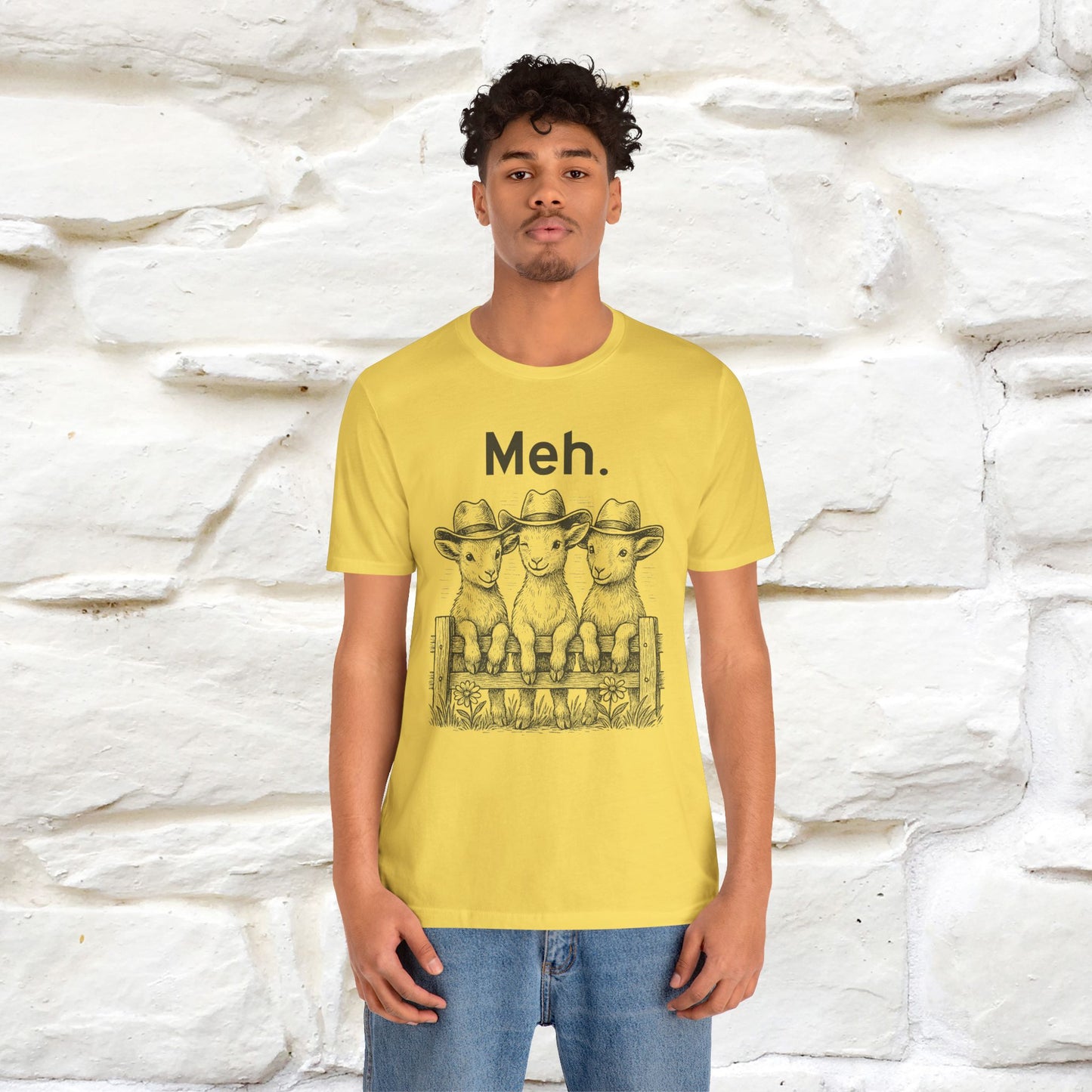 "Meh" Cute T-shirt |Nunu&Miao Studio - Nunu&Miao Studio