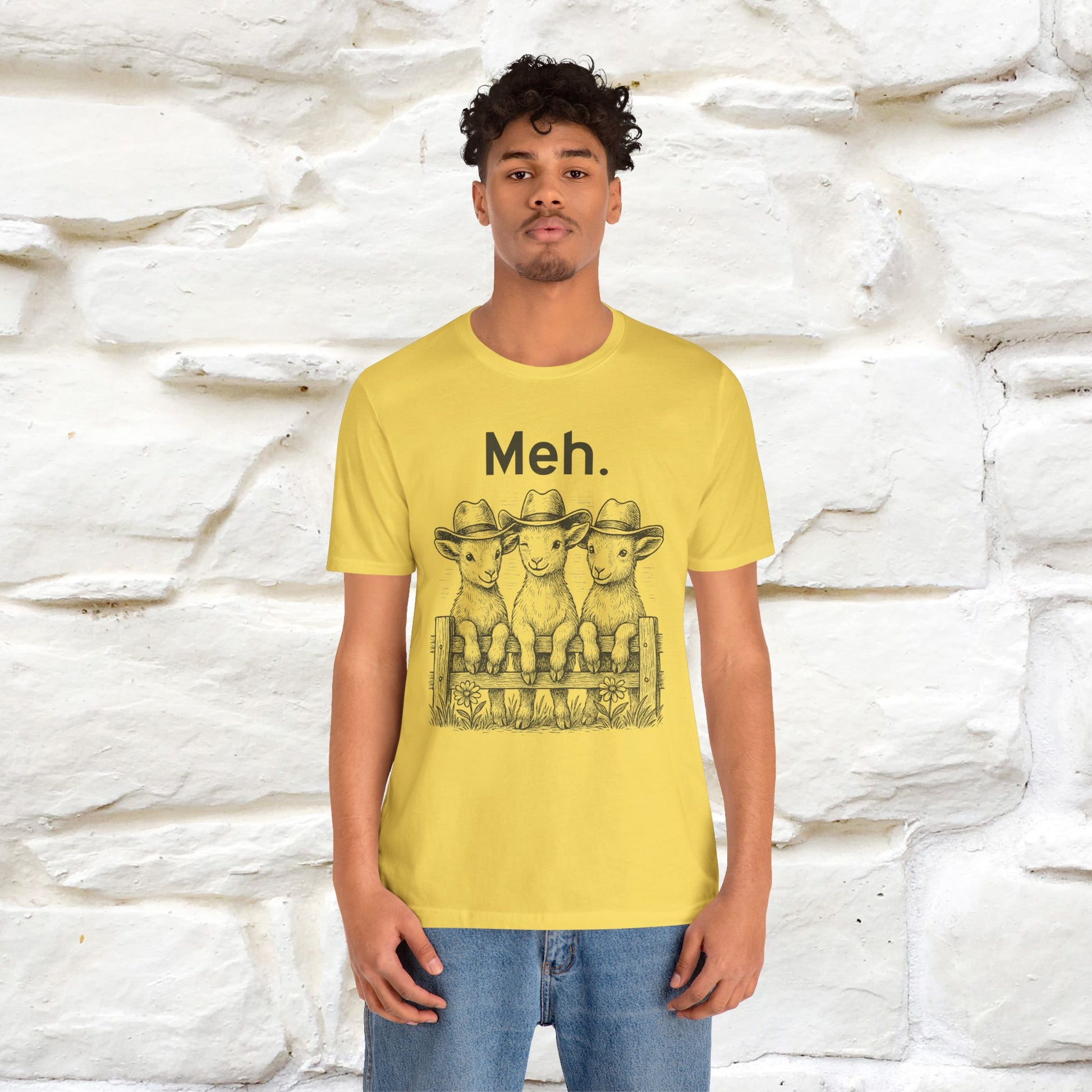 "Meh" Cute T-shirt |Nunu&Miao Studio - Nunu&Miao Studio