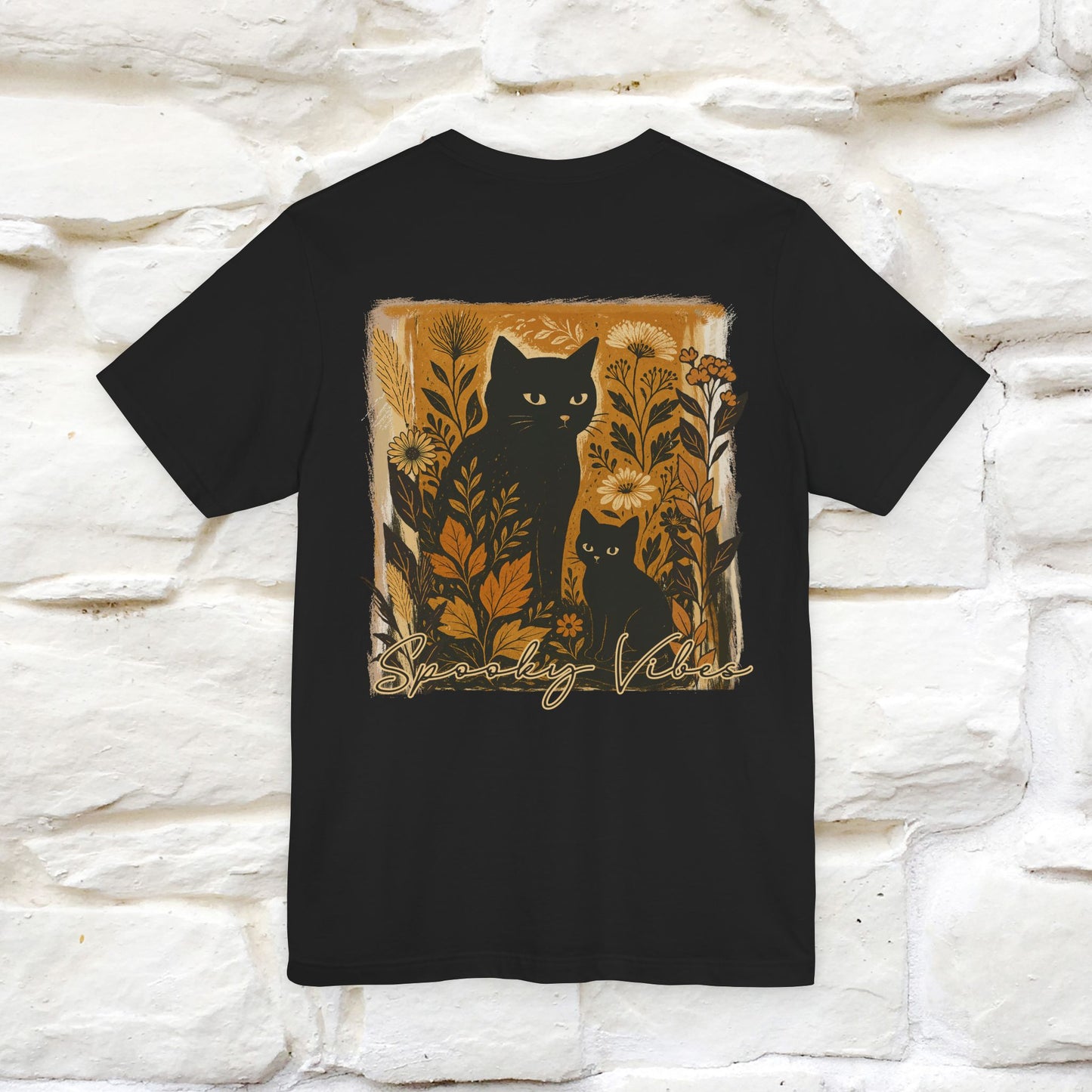 "Spooky Vibes" Cat T-shirt |Nunu&Miao Studio - Nunu&Miao Studio