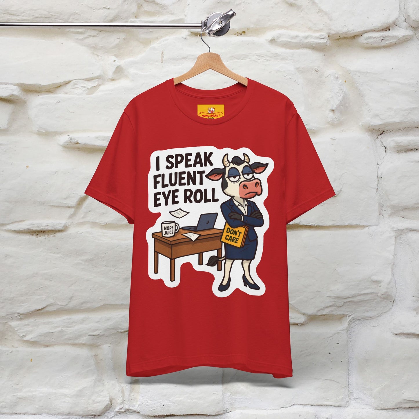 ''I Speak Fluent Eye Roll ''|  Sarcastic Cat T-Shirt | Nunu&Miao Studio