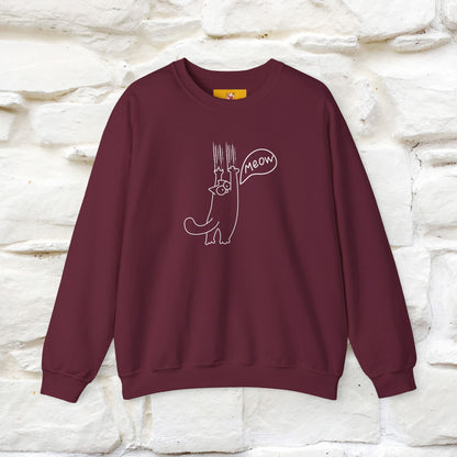 ''Meow.'' |Cat Sweatshirt | Nunu&Miao Studio