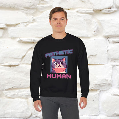 ''Pathetic Human'' |Cat Sweatshirt | Nunu&Miao Studio