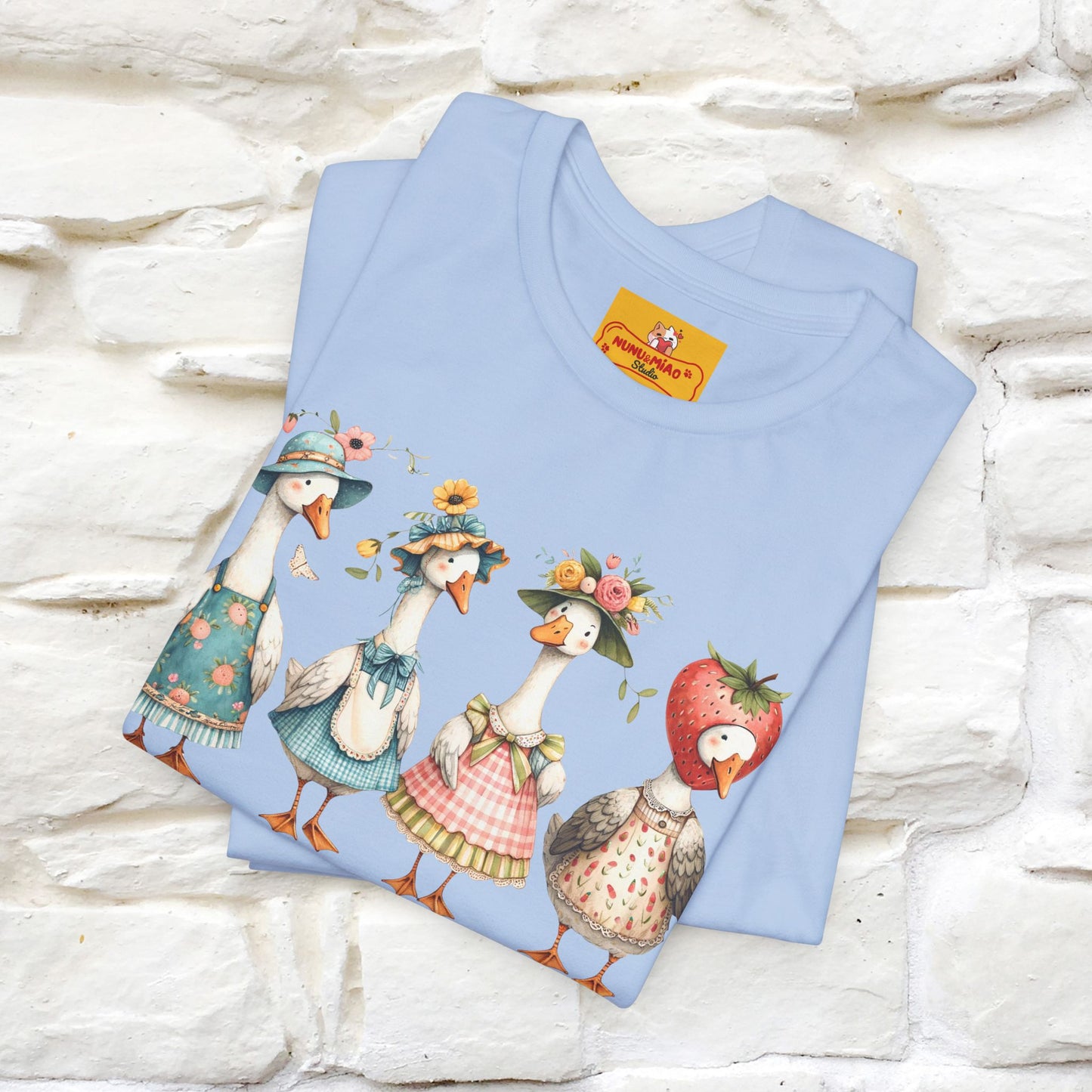 "Just A Silly Goose" Cute T-shirt |Nunu&Miao Studio - Nunu&Miao Studio