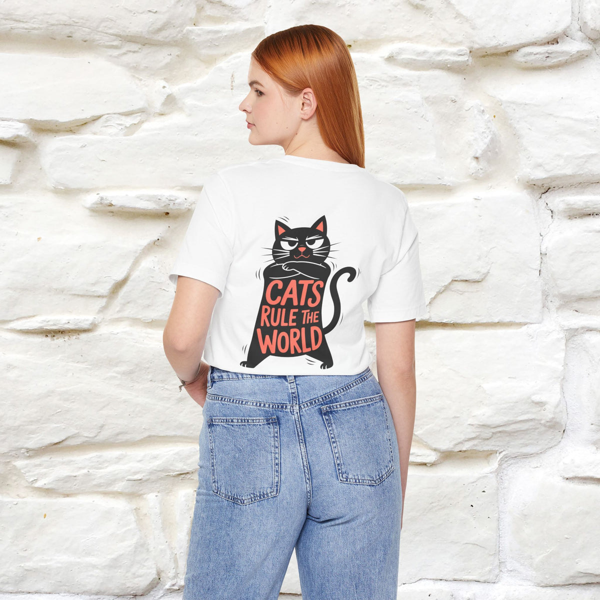 “Cats Rule The World” |Cat T-Shirt | Front & Back Design | Nunu&Miao Studio