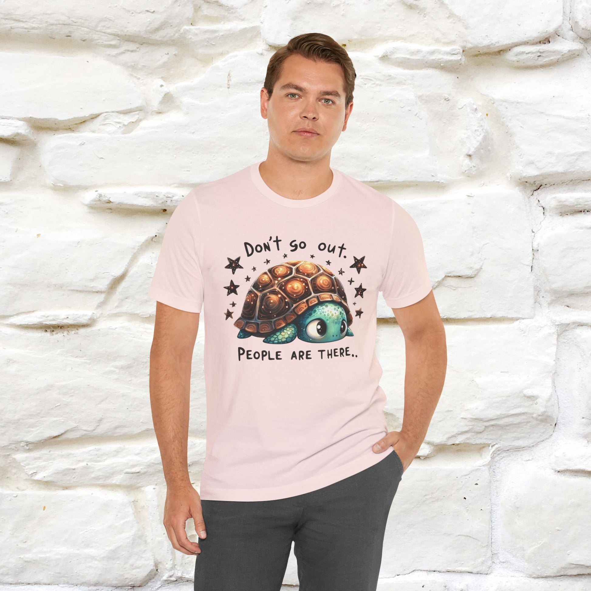 "Don't Go Out ..People Are There." |Funny T-Shirt | Nunu&Miao Studio - Nunu&Miao Studio