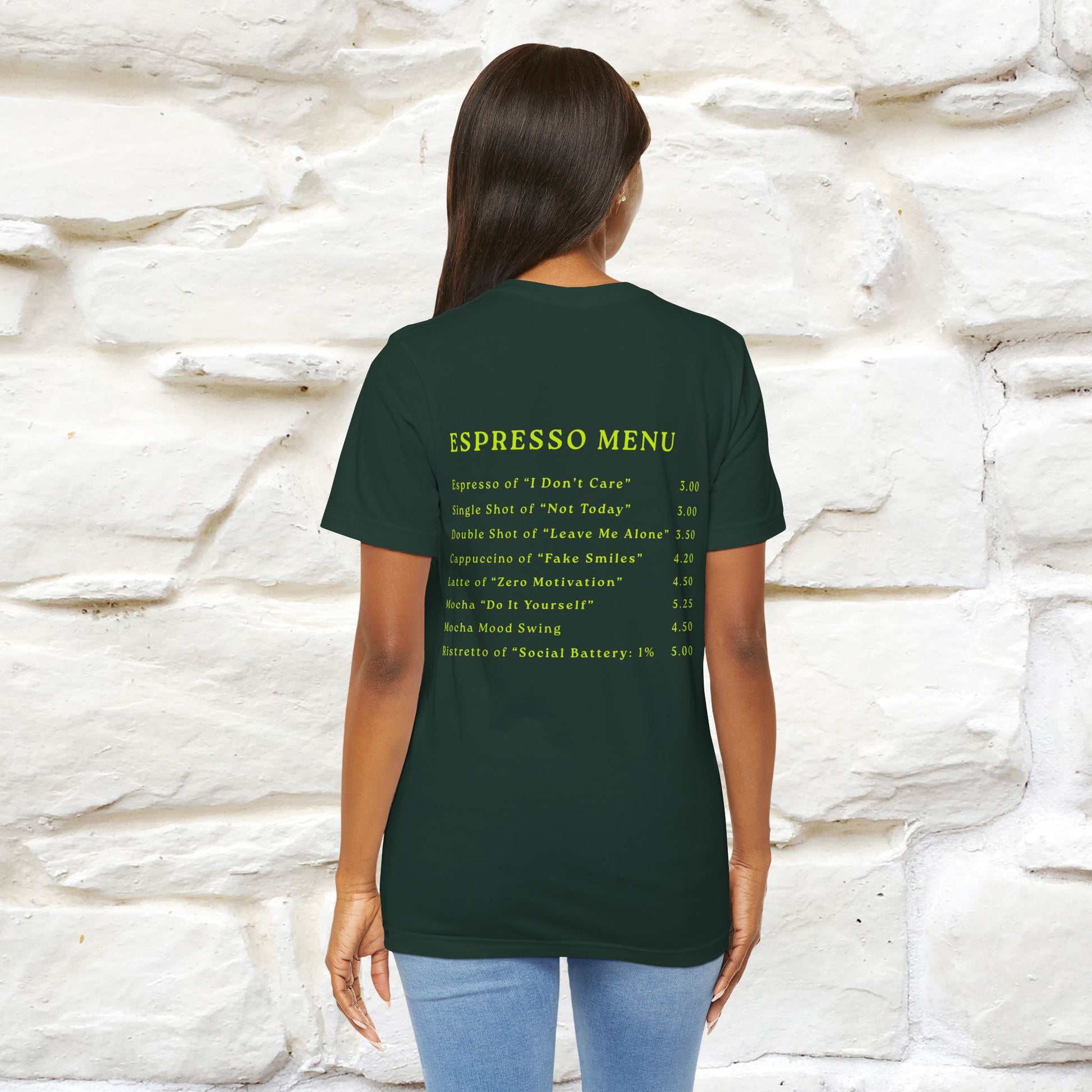 "More Espresso Less Depresso" |Cat T-Shirt | Nunu&Miao Studio - Nunu&Miao Studio