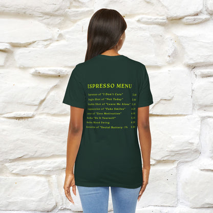 "More Espresso Less Depresso" |Cat T-Shirt | Nunu&Miao Studio - Nunu&Miao Studio