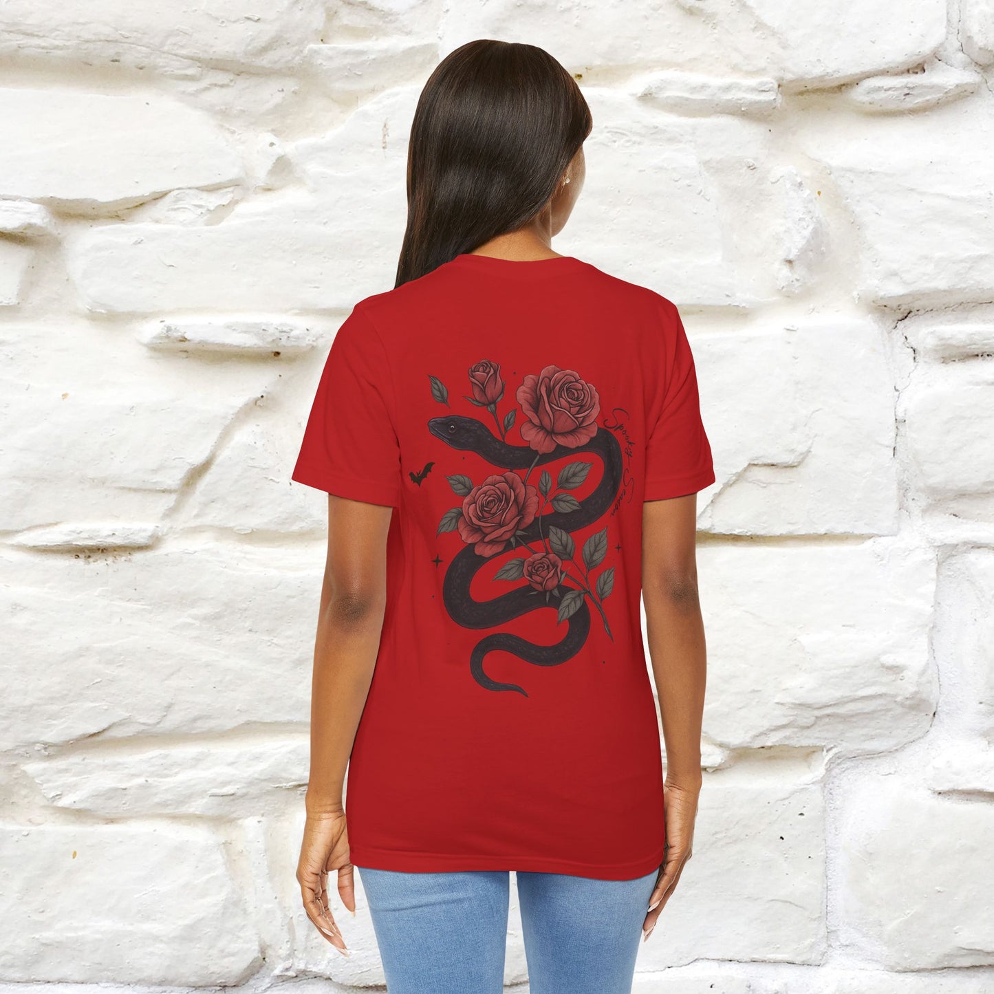"The Rose and The Snake " Halloween T-shirt |Nunu&Miao Studio - Nunu&Miao Studio