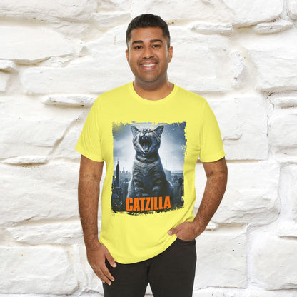 Catzilla T-Shirt | Fun Monster Cat Tee for Men & Women | 100% Cotton - Nunu&Miao Studio