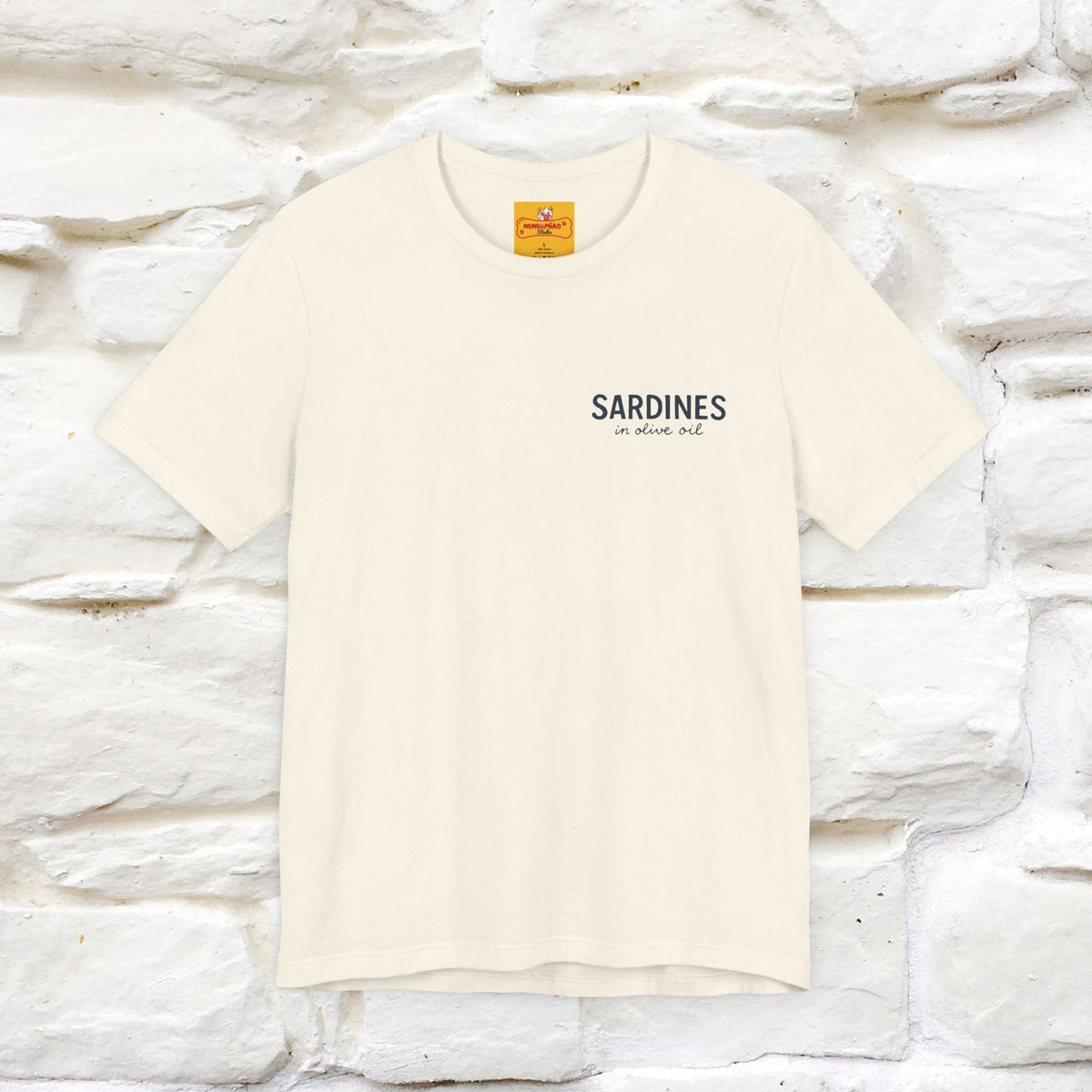 "Sardines In Olive Oil" Cute T-shirt | Front & Back Design|Nunu&Miao Studio