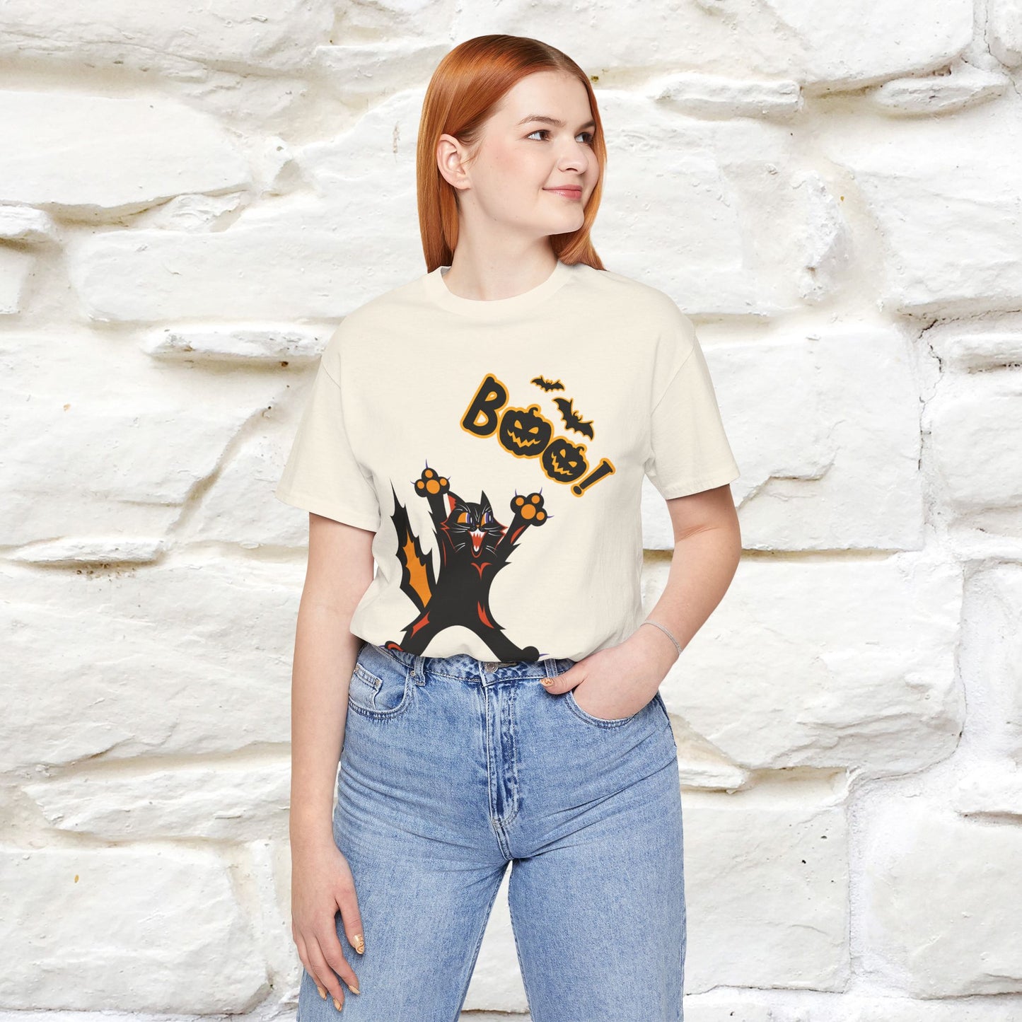 "Boo" Cat  T-shirt |Nunu&Miao Studio - Nunu&Miao Studio