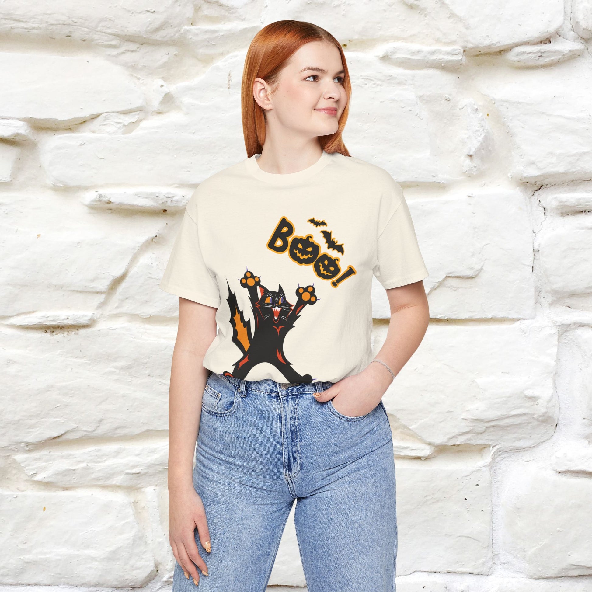 "Boo" Cat  T-shirt |Nunu&Miao Studio - Nunu&Miao Studio