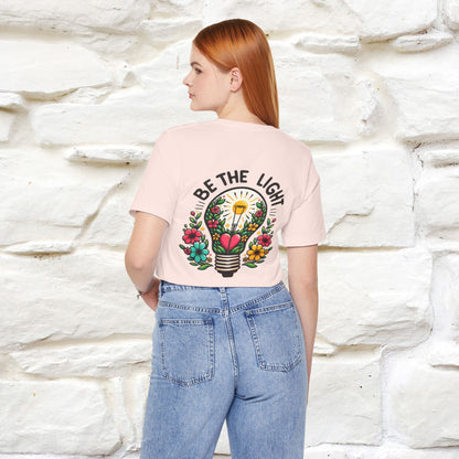 ''Be The Light" Cat T-Shirt| Front & Back Design | Nunu&Miao Studio - Nunu&Miao Studio