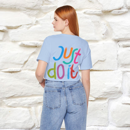 "Yes, Just Do It" Cat T-Shirt| Front & Back Design | Nunu&Miao Studio - Nunu&Miao Studio