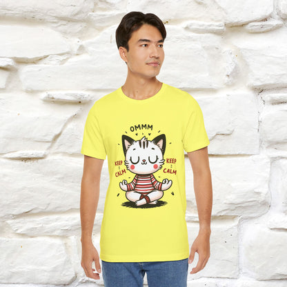 Ommm, Keep Calm | Relaxed Cat Shirt for Men & Women | 100% Cotton* - Nunu&Miao Studio