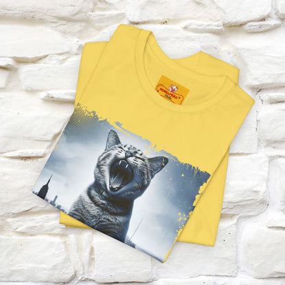 Catzilla T-Shirt | Fun Monster Cat Tee for Men & Women | 100% Cotton - Nunu&Miao Studio