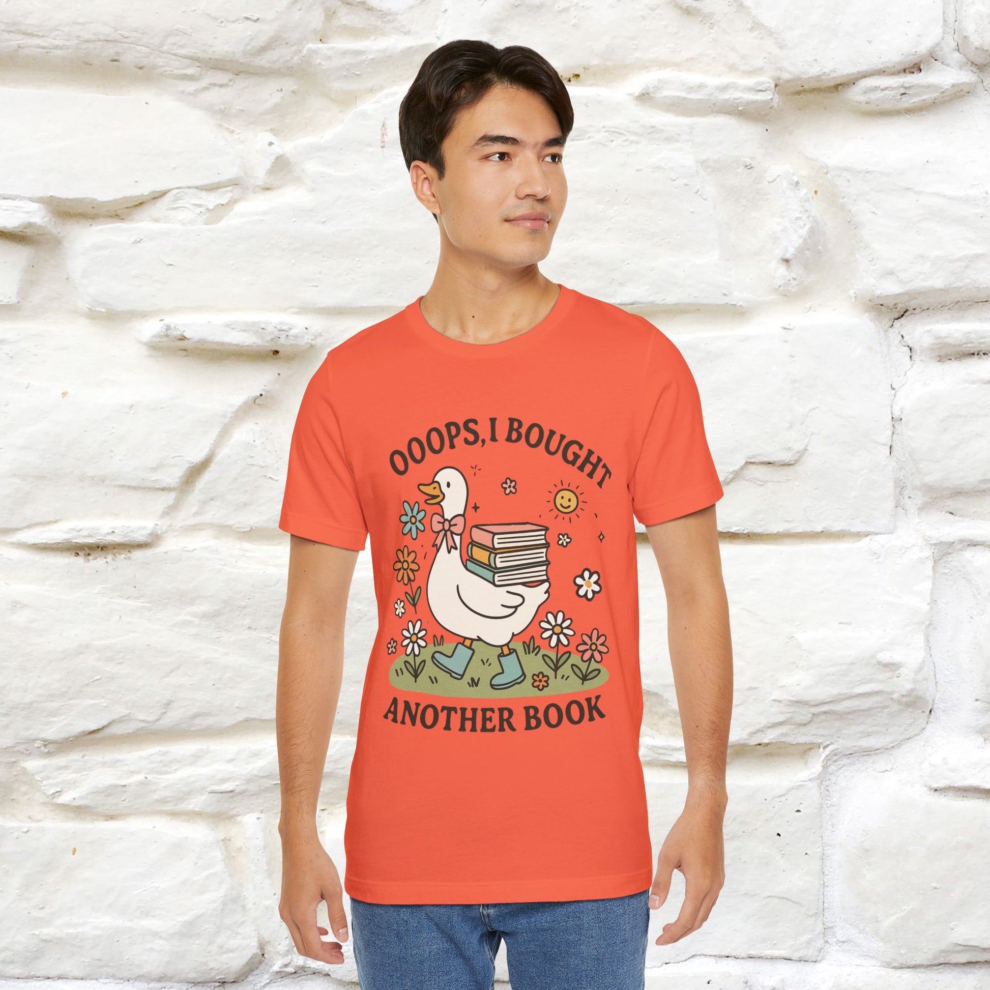 "Oooops I Bought Another Book" Funny Goose T-shirt |Nunu&Miao Studio - Nunu&Miao Studio