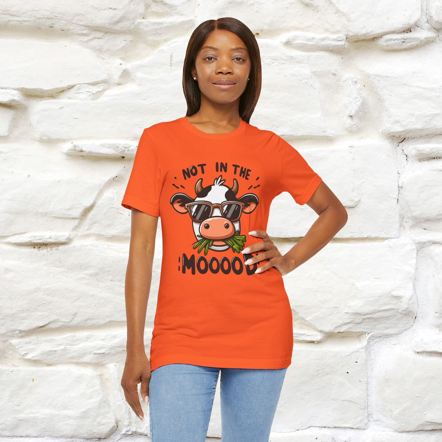 Not In The Moood – Funny Cow Pun T-Shirt | Nunu & Miao Studio - Nunu&Miao Studio
