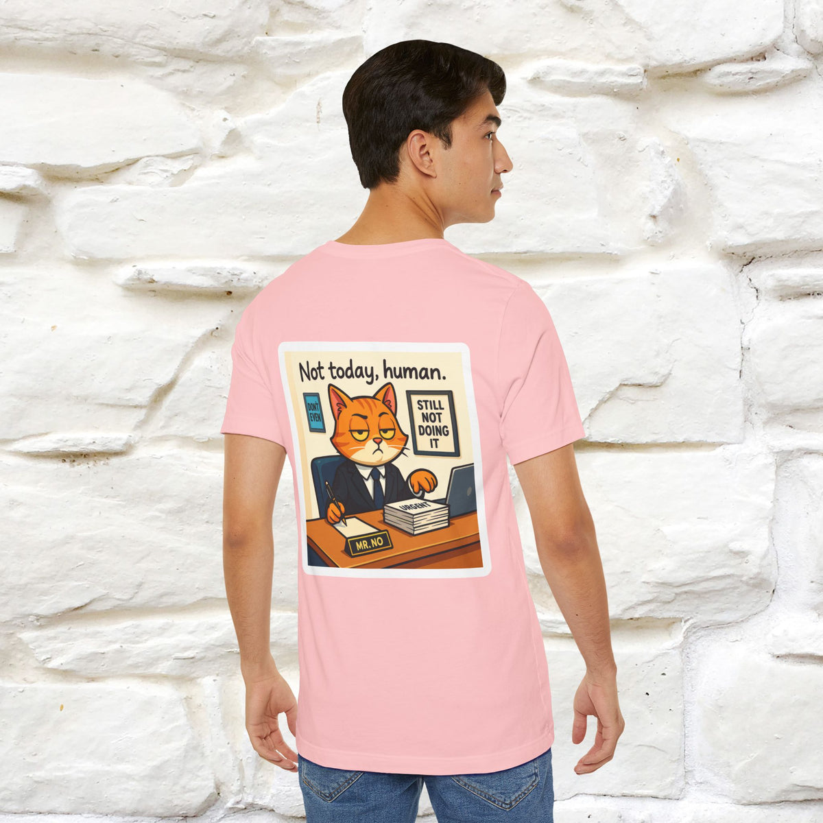 ''Not Today, Human''|  Sarcastic Cat T-Shirt | Front & Back Design | Nunu&Miao Studio