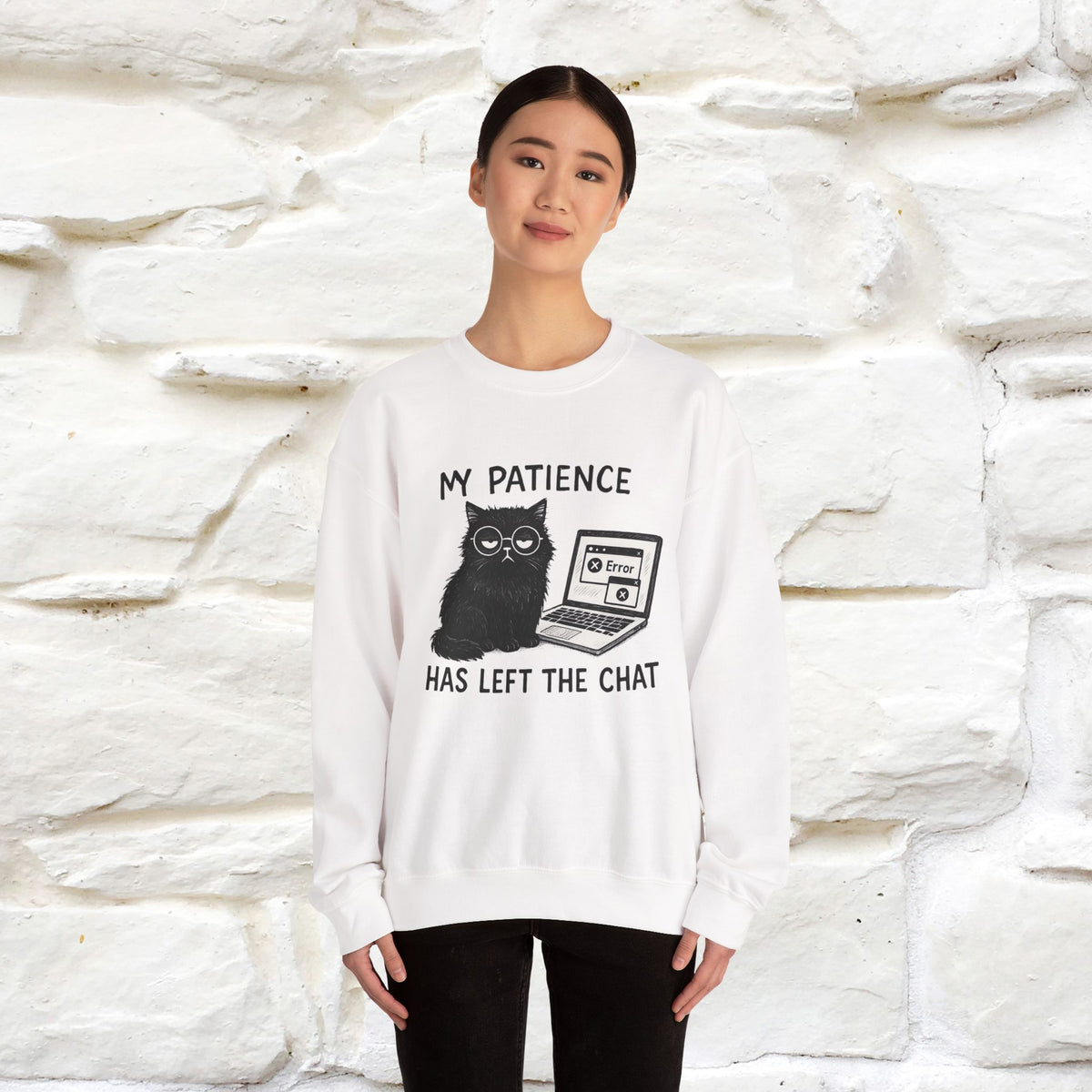 ''My Patience Has Left ...'' | Cute Cat Sweatshirt | Nunu&Miao Studio