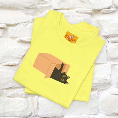 "Think Like There Is No Box" Cat T-Shirt| Front & Back Design | Nunu&Miao Studio - Nunu&Miao Studio