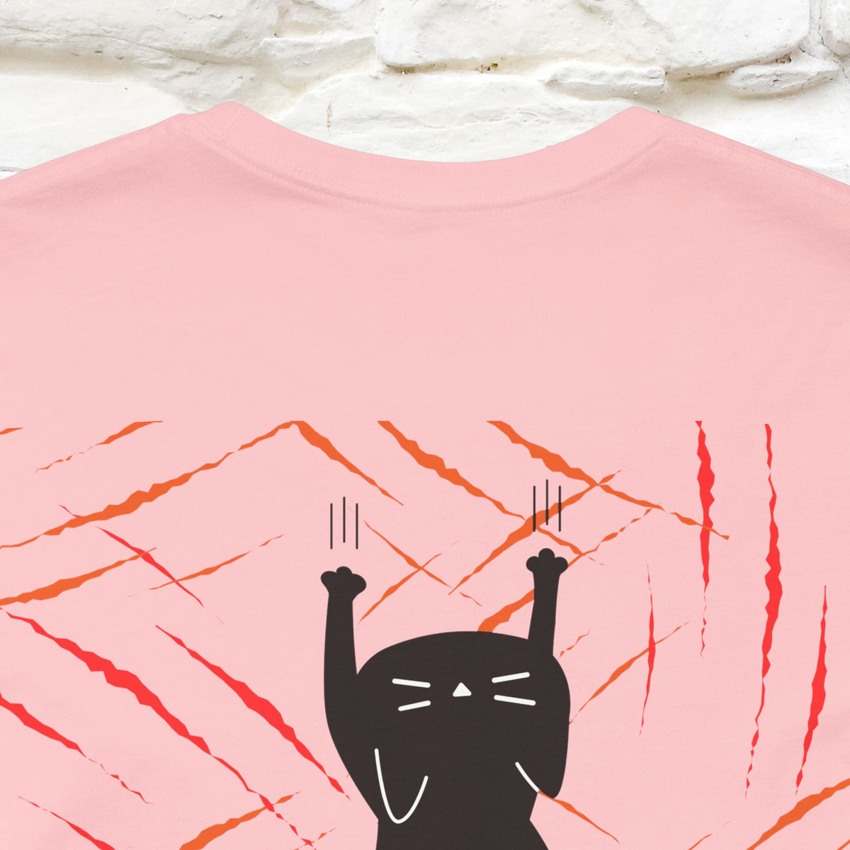 “Love Hurts"  Funny Cat T-Shirt | Front & Back Design | Nunu&Miao Studio