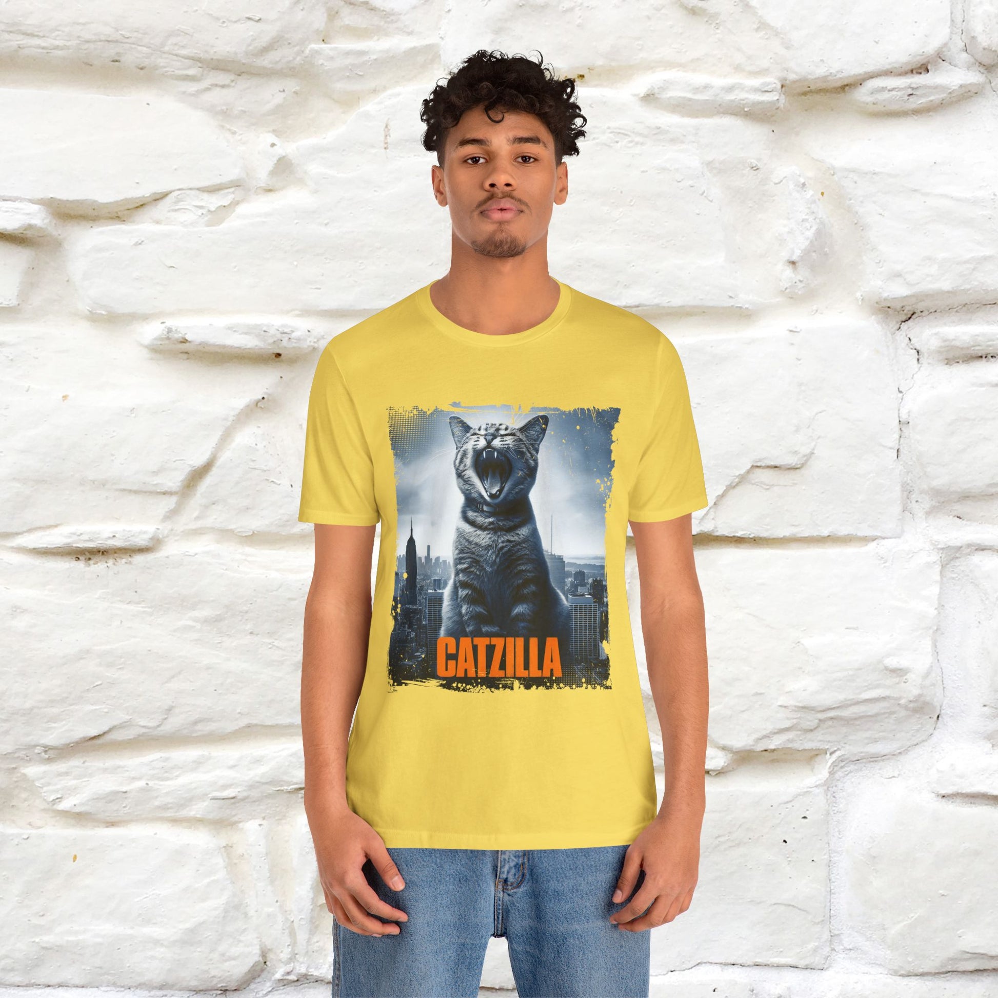 Catzilla T-Shirt | Fun Monster Cat Tee for Men & Women | 100% Cotton - Nunu&Miao Studio