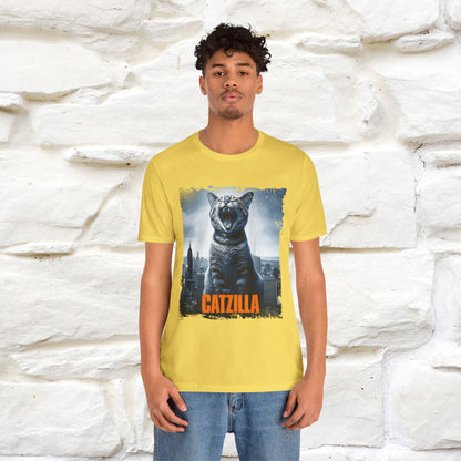 Catzilla T-Shirt | Fun Monster Cat Tee for Men & Women | 100% Cotton - Nunu&Miao Studio