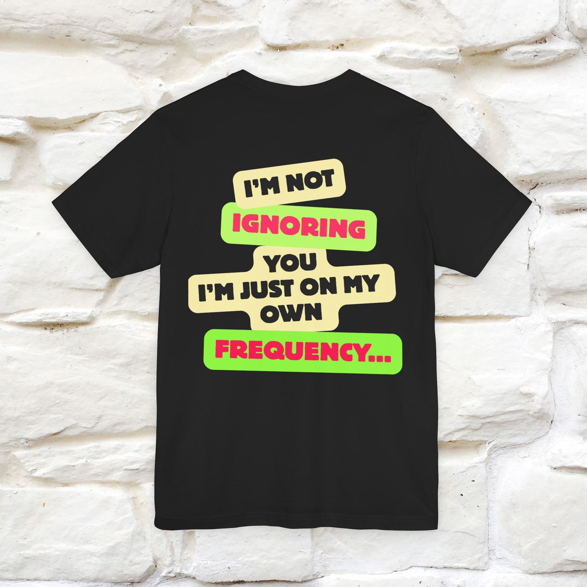 "I'm Not Ignoring You. I'm Just  .. " Cat T-Shirt | Front & Back Design | Nunu&Miao Studio - Nunu&Miao Studio