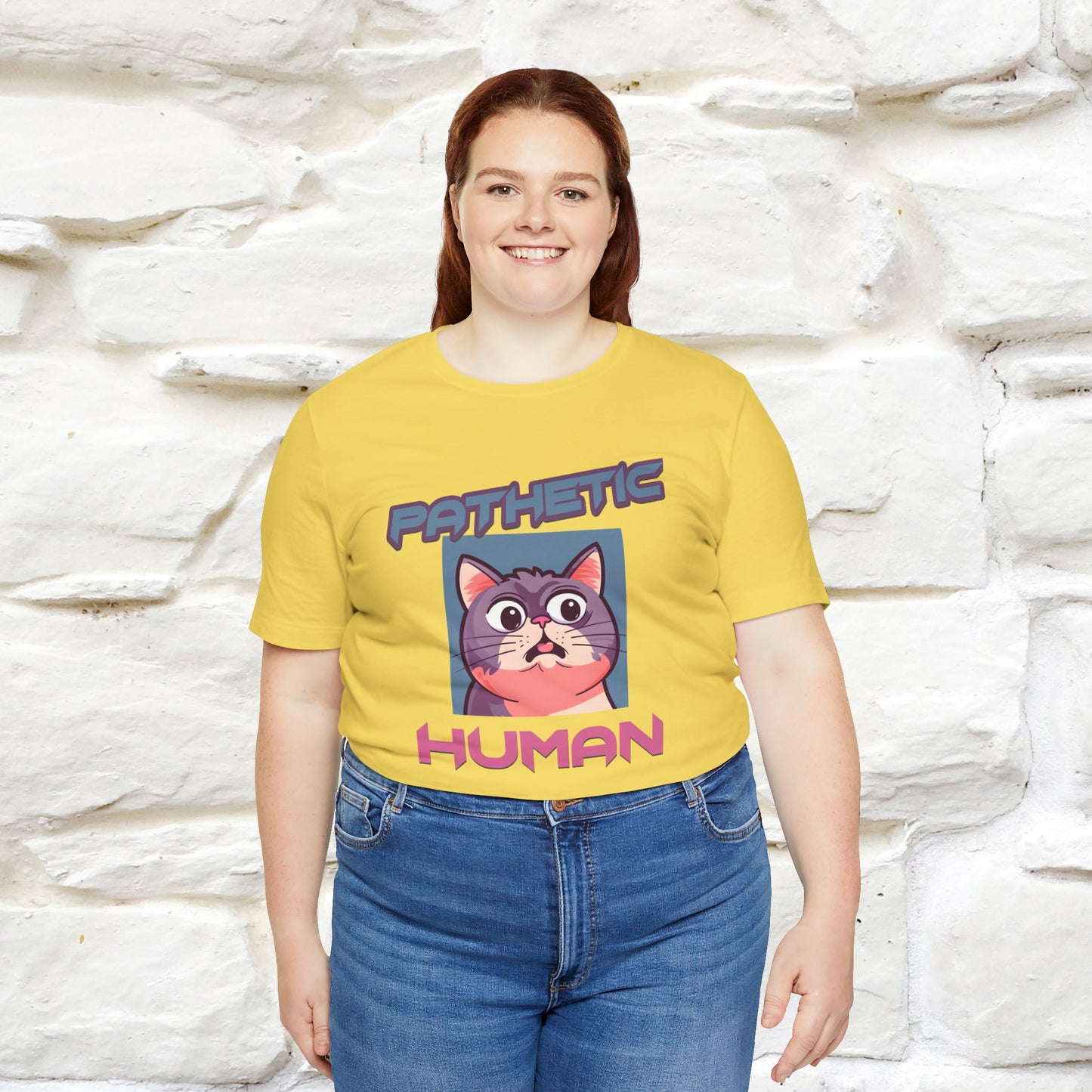 ''Pathetic Human'' | Funny Cat T-Shirt | Nunu&Miao Studio - Nunu&Miao Studio