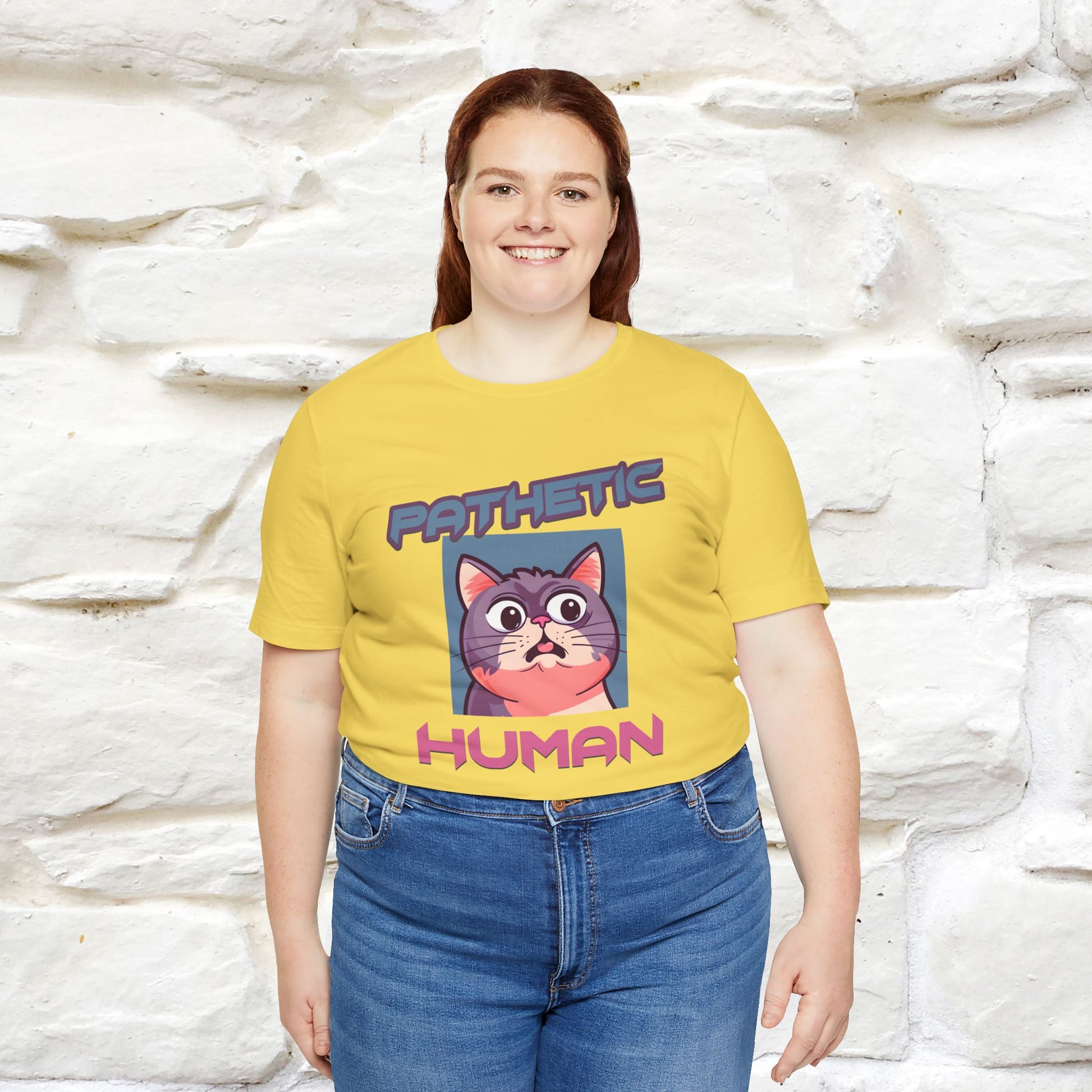 ''Pathetic Human'' | Funny Cat T-Shirt | Nunu&Miao Studio - Nunu&Miao Studio