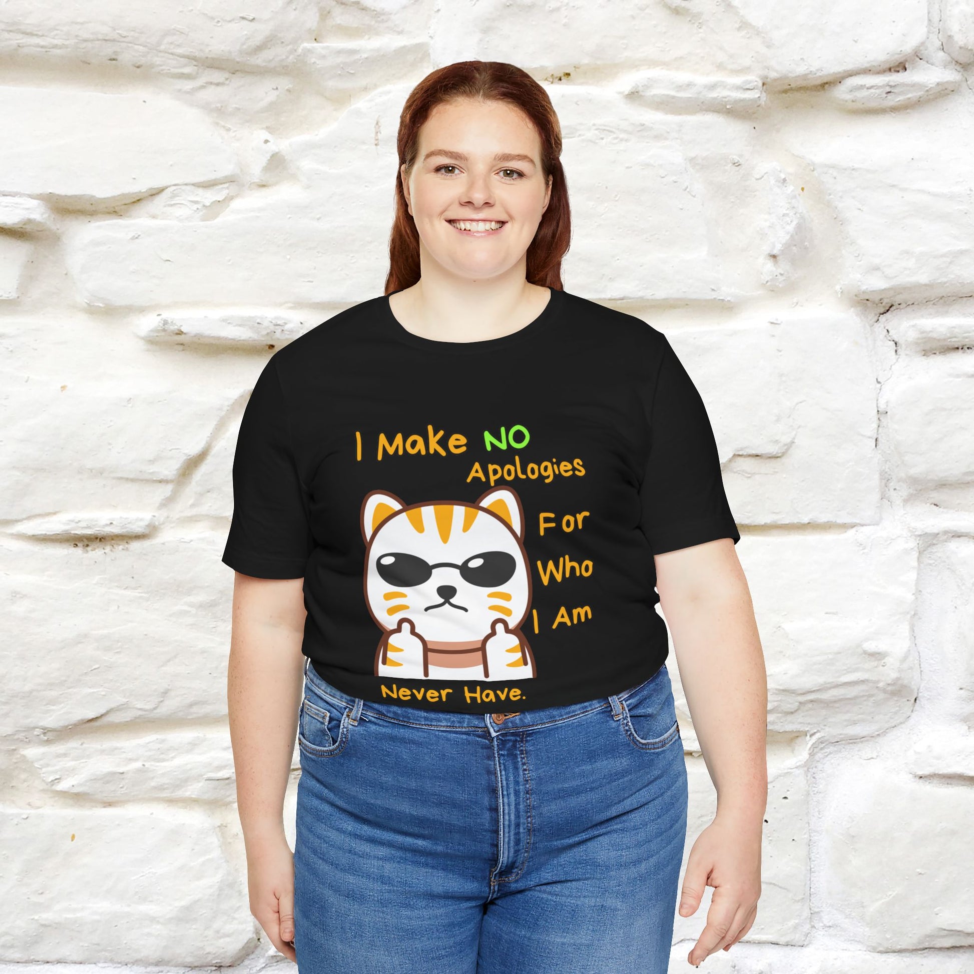 "I Make No Apologies... " |Cat T-Shirt | Nunu&Miao Studio - Nunu&Miao Studio