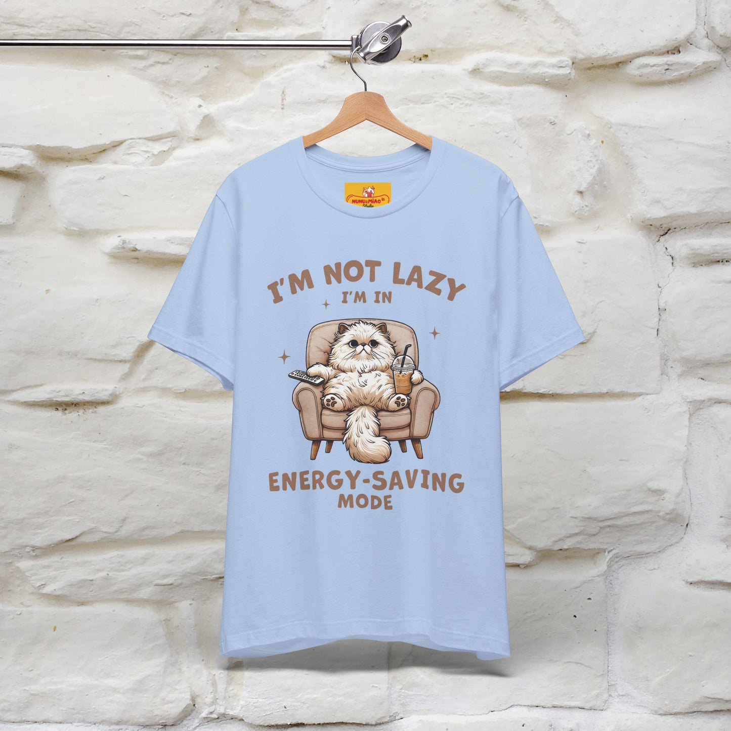 "I'm Not Lazy I'm In Energy-Saving Mode " Cat T-shirt |Nunu&Miao Studio - Nunu&Miao Studio