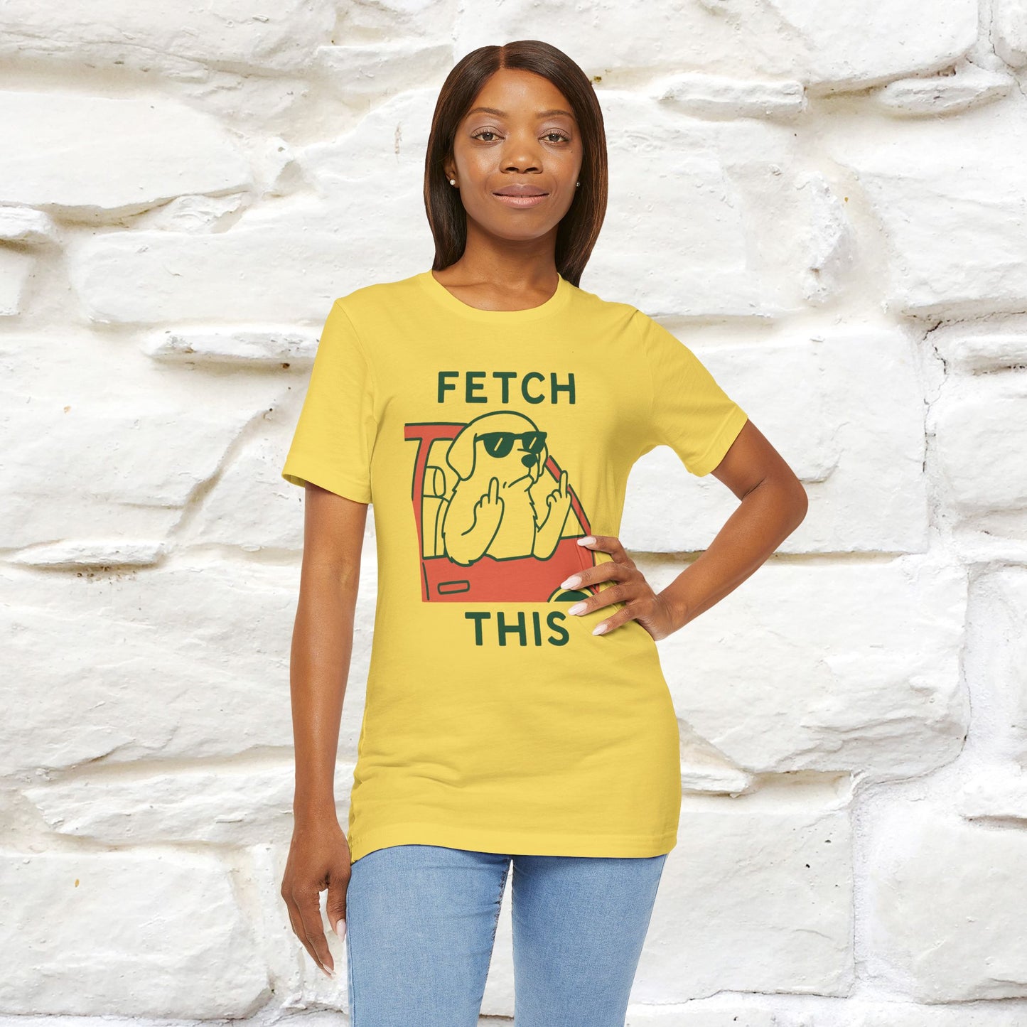 "Fetch This" Funny Dog T-shirt |Nunu&Miao Studio - Nunu&Miao Studio