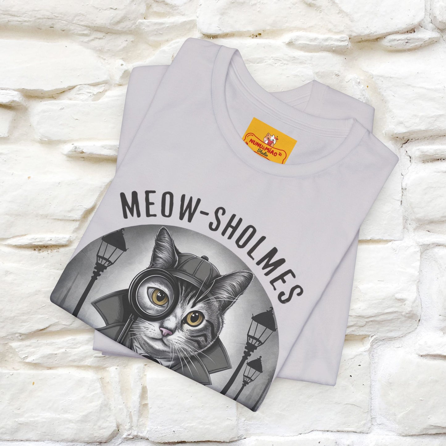 ''Meow-Sholmes: The Case of the Missing Kibble'' | Detective Cat Tee | Nunu&Miao Studio - Nunu&Miao Studio