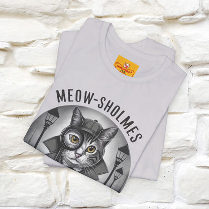 ''Meow-Sholmes: The Case of the Missing Kibble'' | Detective Cat Tee | Nunu&Miao Studio - Nunu&Miao Studio