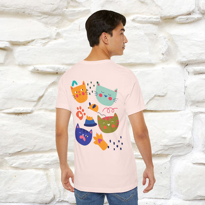 ''The Power Of Meow'' Cat T-Shirt Front and Back Design | Nunu&Miao Studio - Nunu&Miao Studio